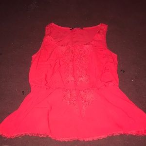Red tank top